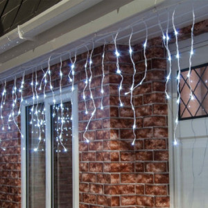 Instalatie franjuri 21 metri, 600 LED Alb Rece