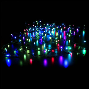 Instalatie muzicala de Craciun, 10 m, 100 led-uri, multicolor