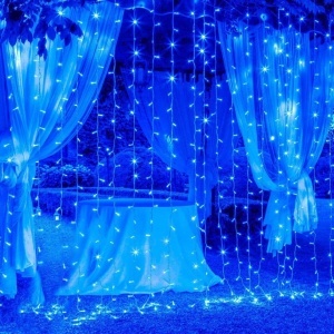 Instalatie perdea de exterior cu Flash, 6m x 2m, fir gros, interconectabila