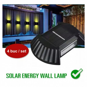 Set 4 lampi solare cu lumina bidirectionala