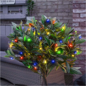 Instalatie muzicala de Craciun, 10 m, 100 led-uri, multicolor
