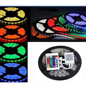 Set 3 x Banda LED 5 metri, cu telecomanda si joc de lumini