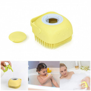 Set 3 x Burete din silicon cu rezervor pentru sampon, 80 ml