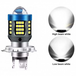 Bec Led H4, doua faze, 61 SMD, 6000k, 160W