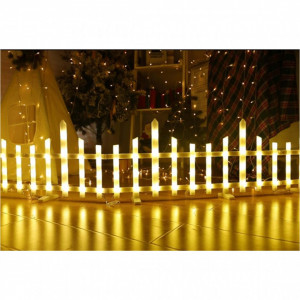 Gardulet decorativ cu 160 leduri, lumina calda, model piramida, interconectabil