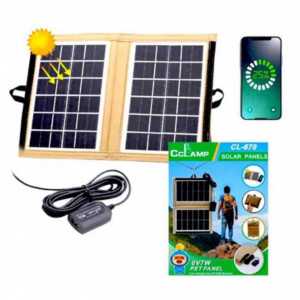 Panou solar portabil, Incarcare USB, 7W, pliabil