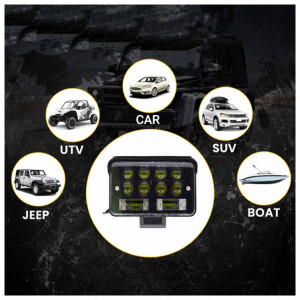 Proiector LED auto offroad 126W, 2 faze
