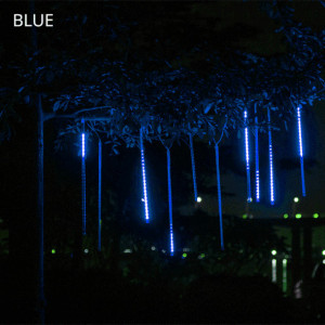 Set 16 Turturi curgatori + Instalatie franjuri 16 metri, 400 LED-uri, Albastru