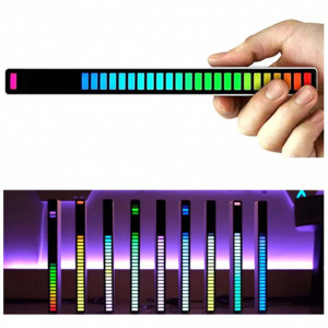 Bara LED RGB cu activare sonora, 32 LED, USB