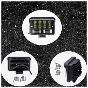 Proiector LED auto offroad 126W, 2 faze