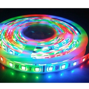 Set 2 x Banda LED, cu telecomanda si joc de lumini