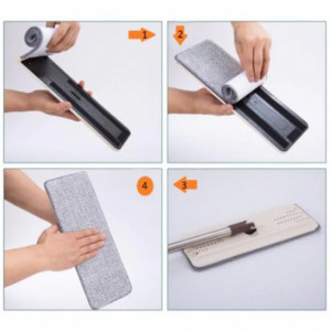 Sistem de curatare Flat Mop, mop pliabil cu galeata