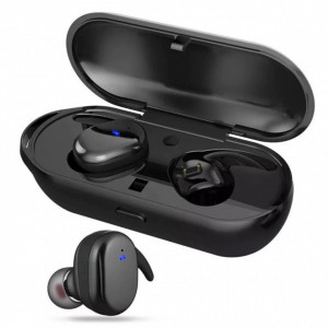 Casti Bluetooth TWS4 Wireless, Microfon, Control Touch, Dock, Android, iOS, Windows