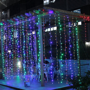 Instalatie de Craciun Tip Perdea 3 m x 1 m, 132 LED MULTICOLOR