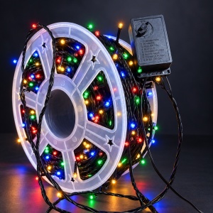 Instalatie exterior 100 metri, 1000 LED Multicolor, IP44