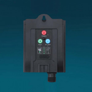 Instalatie cu panou solar si incarcare USB, 500 led, 50 metri, Alb Cald