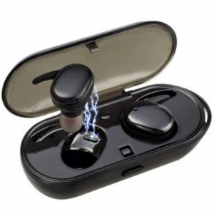 Casti Bluetooth TWS4 Wireless, Microfon, Control Touch, Dock, Android, iOS, Windows