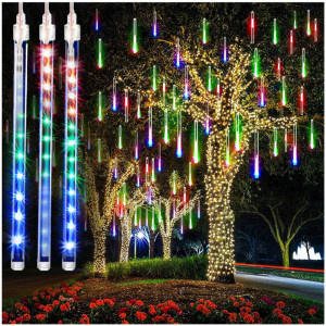 Instalatie 24 turturi luminosi, efect de ninsoare, LED MULTICOLOR