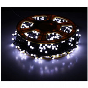 Instalatie exterior 50 metri, 500 LED Alb Rece, IP44