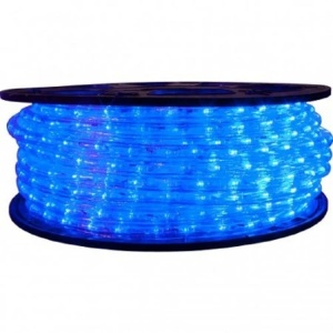 Furtun luminos craciun 100 metri albastru