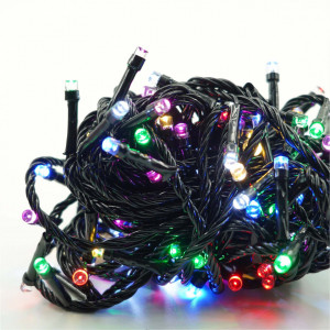 Instalatie muzicala de Craciun, 20 m, 200 led-uri, multicolor