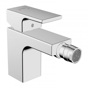 Baterie bideu cu ventil pop-up, Hansgrohe, Vernis Shape, crom