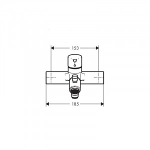 Baterie cada-dus Hansgrohe, Talis Select S, crom - Img 2