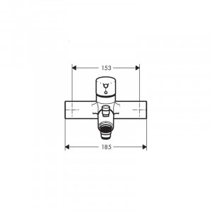 Baterie cada-dus Hansgrohe, Talis Select S, crom - Img 2