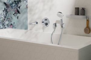 Baterie cadă-duș Hansgrohe Zesis S, montaj încastrat, crom - Img 3