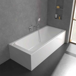 Baterie cadă-duș Villeroy&Boch, O.Novo, montaj încastrat, parte vizibilă, crom - Img 4