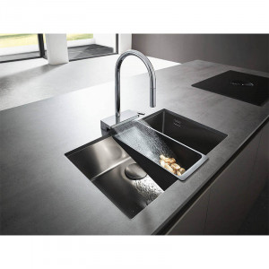 Baterie de bucatarie, Hansgrohe, Aquno Select M81 170, 3 jeturi, sBox, crom - Img 4