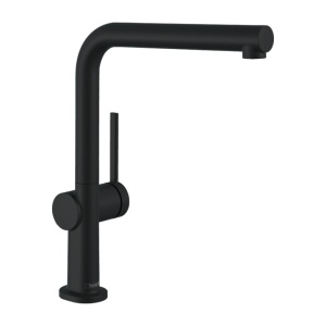 Baterie de bucatarie, Hansgrohe, Talis M54 270, 1 jet, negru mat