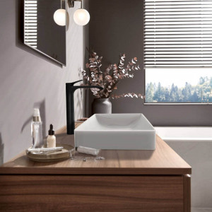 Baterie inalta de lavoar, Hansgrohe, Vivenis 250, negru mat - Img 5