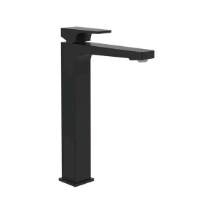 Baterie înaltă pentru lavoar Villeroy&Boch, Architectura Square 257, cu ventil click-clack, negru mat