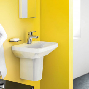 Baterie lavoar Hansgrohe, Logis 100, cu ventil, crom - Img 3