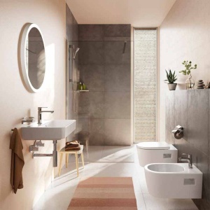 Baterie lavoar Hansgrohe, Rebris S 110, CoolStart, fără ventil, crom - Img 2
