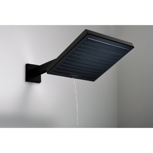 Brat de dus, Hansgrohe, E 39 cm, negru mat - Img 3