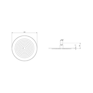 Cap de duș Villeroy&Boch, Universal Showers, Ø25 cm, bruhsed nickel - Img 6