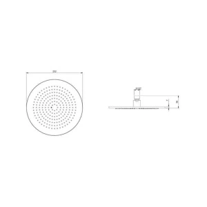 Cap de duș Villeroy&Boch, Universal Showers, Ø25 cm, bruhsed nickel - Img 6