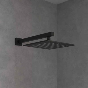 Cap de duș Villeroy&Boch, Universal Showers, pătrat, 25 x 25 cm, negru mat - Img 2