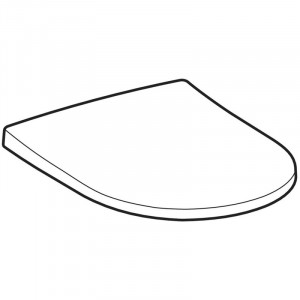 Capac WC Geberit, Acanto, soft close si quick release, alb - Img 2