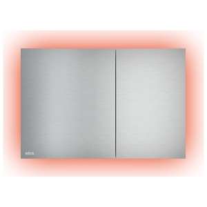 Clapeta de actionare, Alcadrain, Air Light, cu doua volume, iluminare, alunox mat