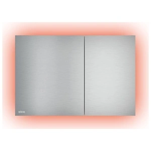 Clapeta de actionare, Alcadrain, Air Light, cu doua volume, iluminare, alunox mat