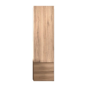 Dulap inalt cu 1 usa si 2 sertare, Kolpasan, Naomi, 149,5 cm, natural wood