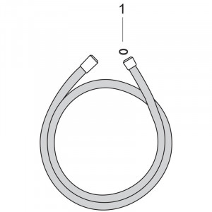 Furtun de dus, Hansgrohe, Isiflex 160 cm, bronz periat - Img 2