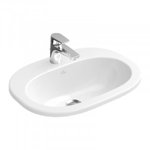 Lavoar incastrat Villeroy & Boch, O.Novo, oval, 56 cm, alb alpin