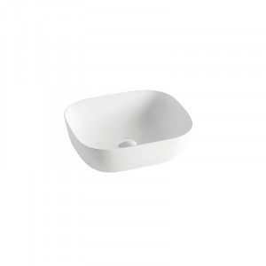 Lavoar pe blat Fluminia, Crius White, 45.5 cm, dreptunghiular, alb