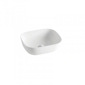 Lavoar pe blat Fluminia, Crius White, 45.5 cm, dreptunghiular, alb