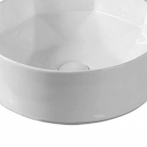 Lavoar pe blat Fluminia, Crystal, alb, 40 x 40 cm - Img 4