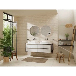 Lavoar pe blat Hansgrohe Xuniva Q, dreptunghiular, 55 x 40 cm, alb - Img 3